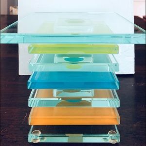 RETIRED PARTY LITE PRISM CANDLE HOLDER